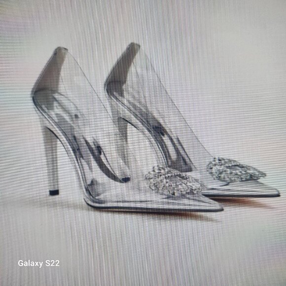 NEW CINDER-F*CKING-RELLA PUMP CLEAR Heels. NIB. Various - Picture 3 of 9